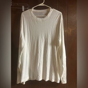 Armani Exchange White Long Sleeve Tee